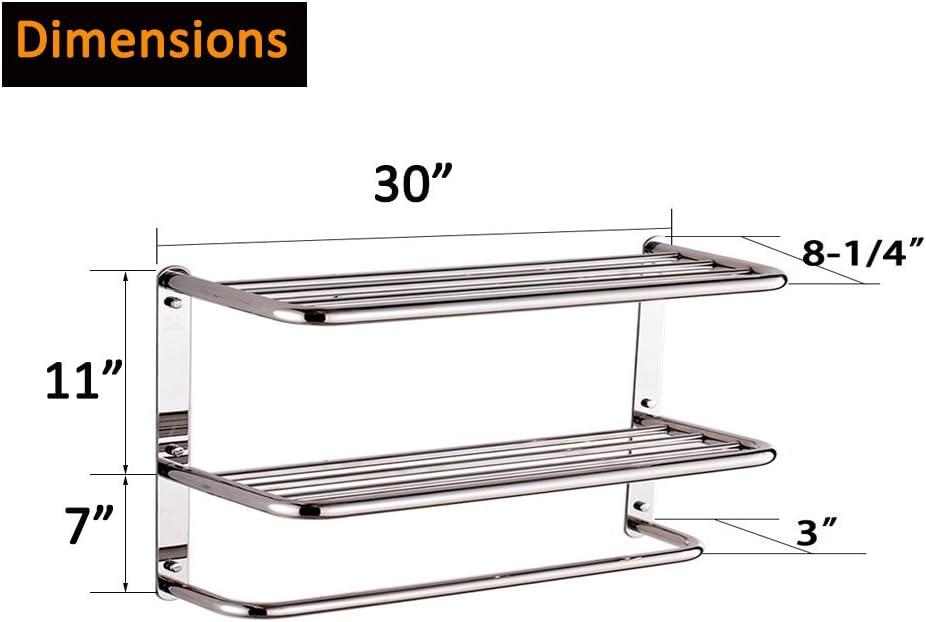 OPTERWQ B07D1M95PW- 3 Wall Mounted Required Towel Rack