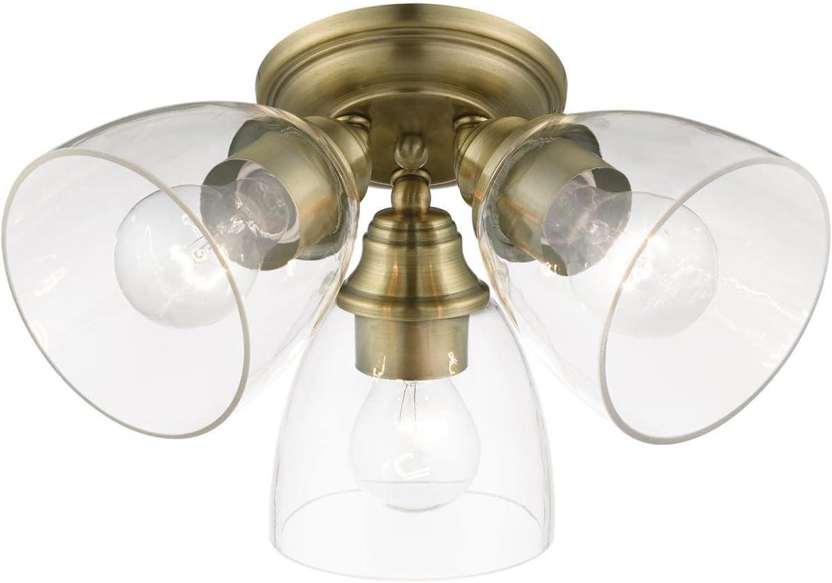 Gunnbjorn 3-Light 14.25" Semi Flush Mount
