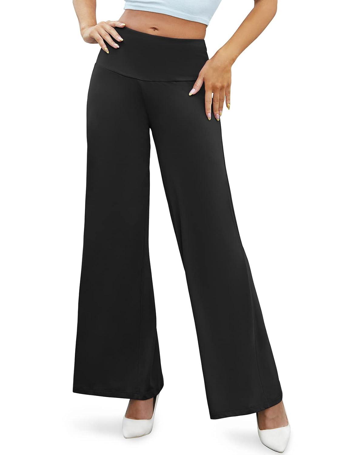 Arolina Women's Stretchy Wide Leg Palazzo Lounge Pants with Pockets Casual Comfy High Waist Palazzo Pants for Women Dressy