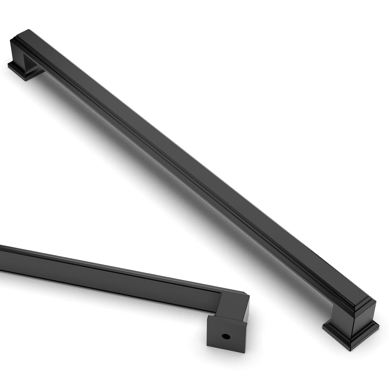 Asidrama 10 Pack 10 Inch(256mm) Matte Black Kitchen Cabinet Handles, Cabinet Pulls Kitchen Cabinet Hardware for Cupboard Drawer Pulls