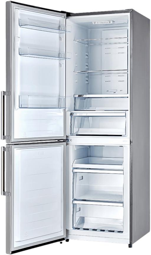 Guardia 46.8-Inch Side-by-Side Bottom Freezer Refrigerator Stainless Steel, 21.6 cu.ft.