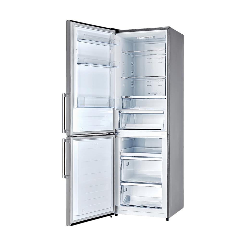 Guardia 46.8-Inch Side-by-Side Bottom Freezer Refrigerator Stainless Steel, 21.6 cu.ft.