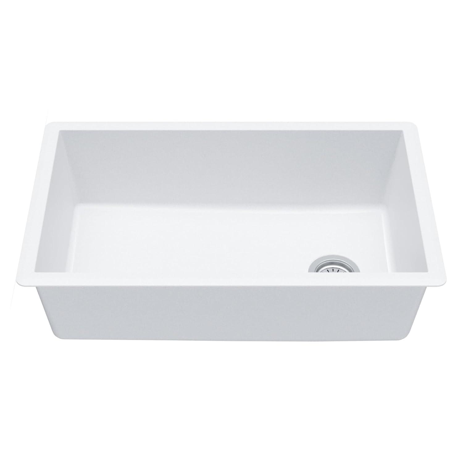 Karran Undermount Quartz Composite 31-3/4'' X 19-1/4'' Single Bowl Kitchen Sink