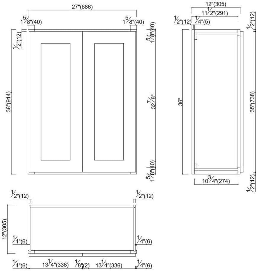 Design House Design House Brookings (Ready-to-Assemble) Shaker Style Wall Kitchen Cabinet