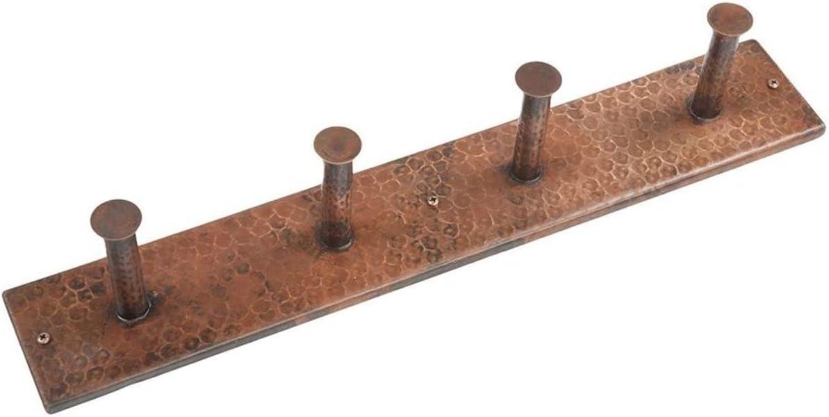 Hand-Hammered Copper Quadruple Robe and Towel Hook