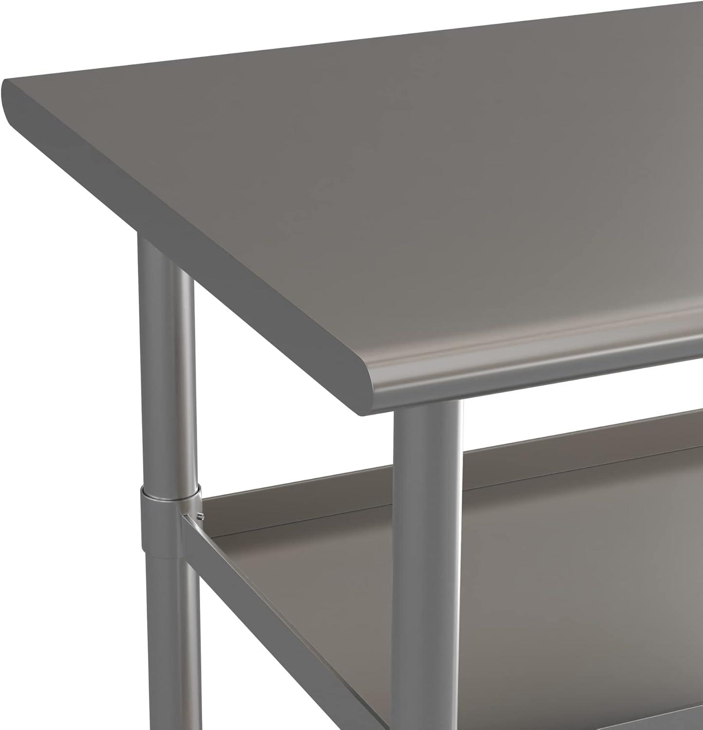 Woodford NSF Stainless Steel 18 Gauge Work Table with 2 Undershelves