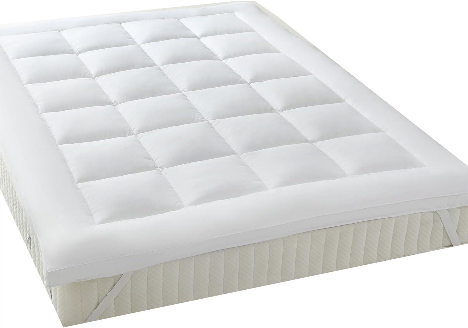 Luxurious Twin XL Hypoallergenic Down Alternative Mattress Topper