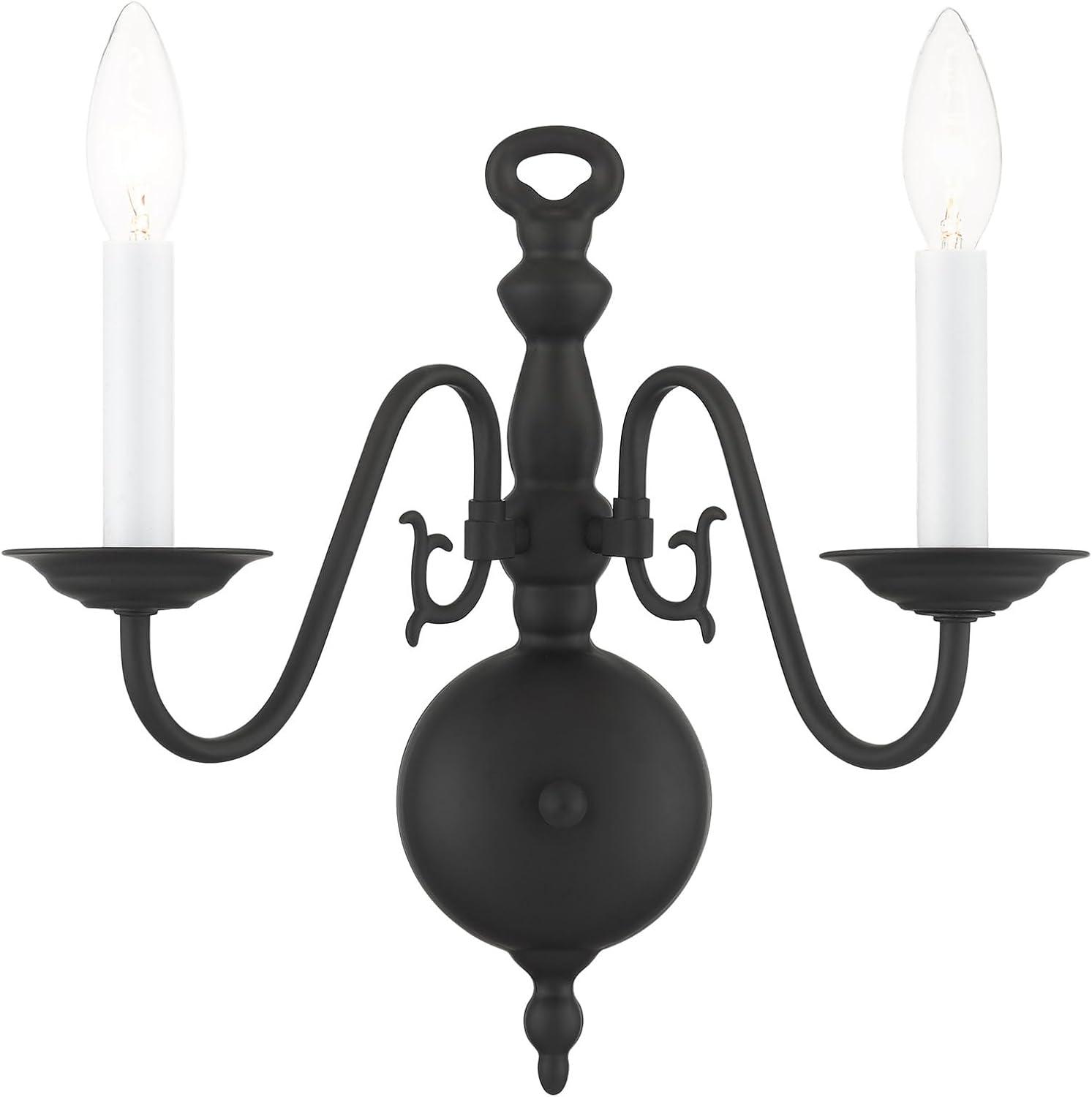 Livex Lighting Williamsburgh 2 - Light Wall Light in  Black