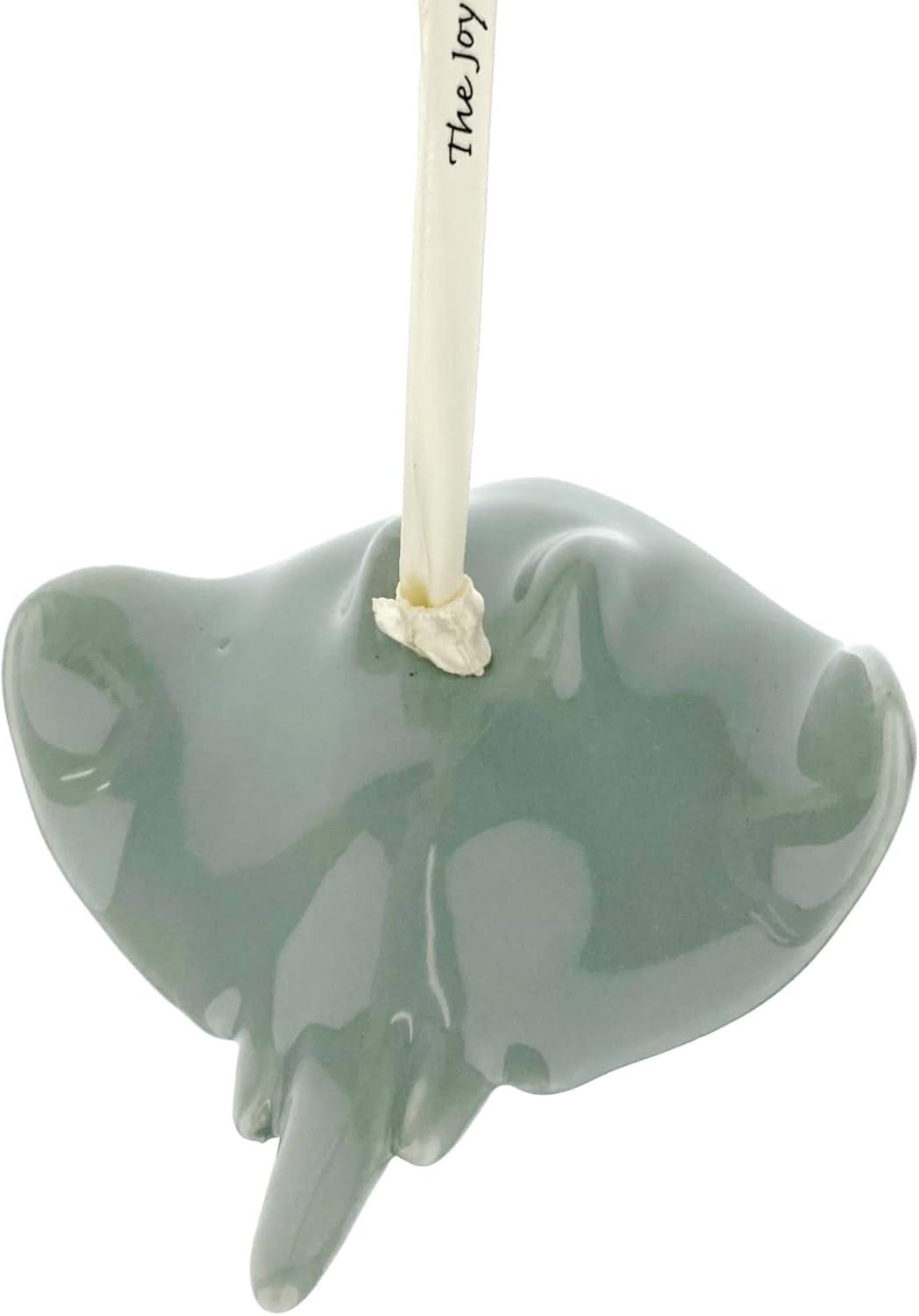 Stingray Ornament – Porcelain Art Hanging Figurine