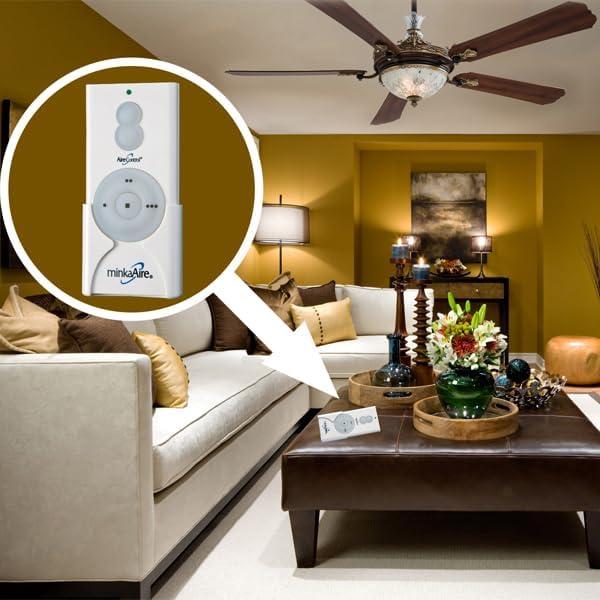 White Handheld Remote Control for Ceiling Fans