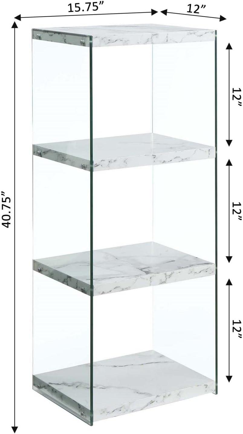 Convenience Concepts Soho 4 Tier Tower Bookcase