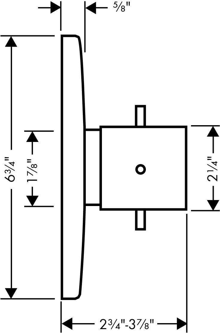 Starck Thermostatic Faucet Trim