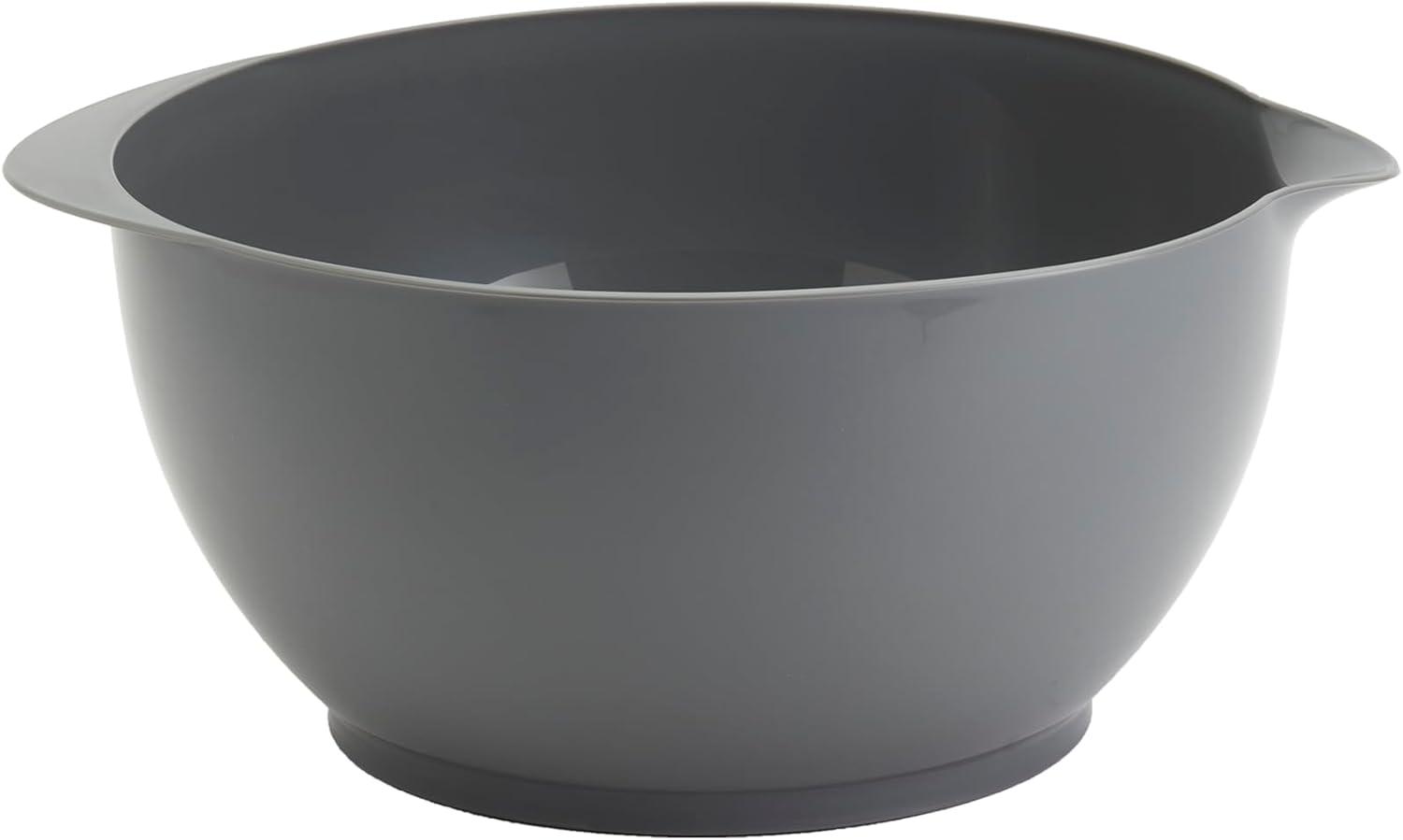 6 Piece Gray Plastic Mixing Bowls and Colanders Set