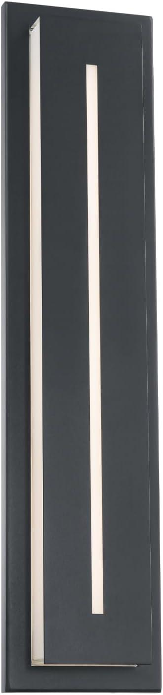 Midnight Single Light Outdoor Aluminum LED Wall Light