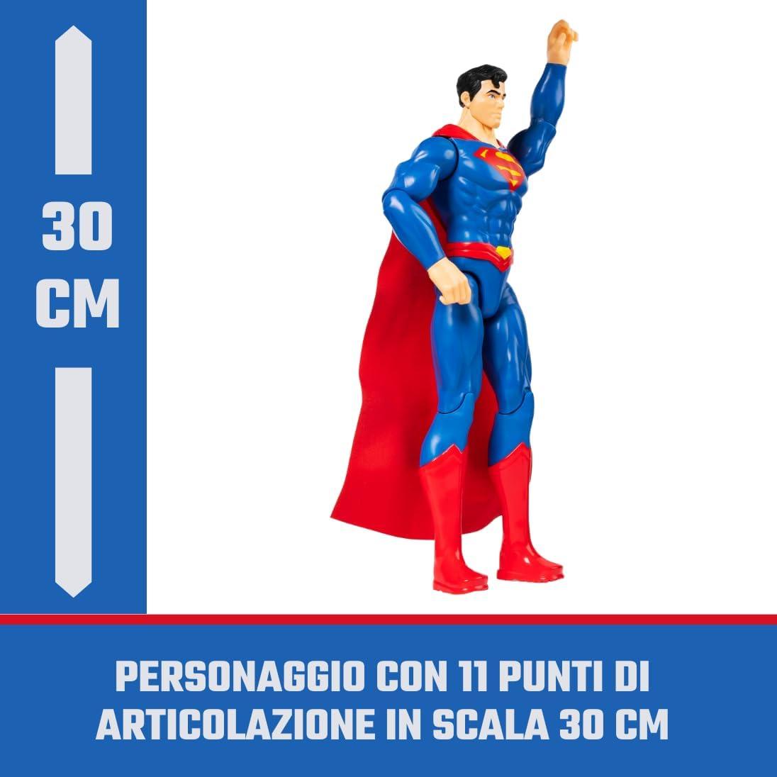 12-Inch Blue and Red Superman Action Figure Toy