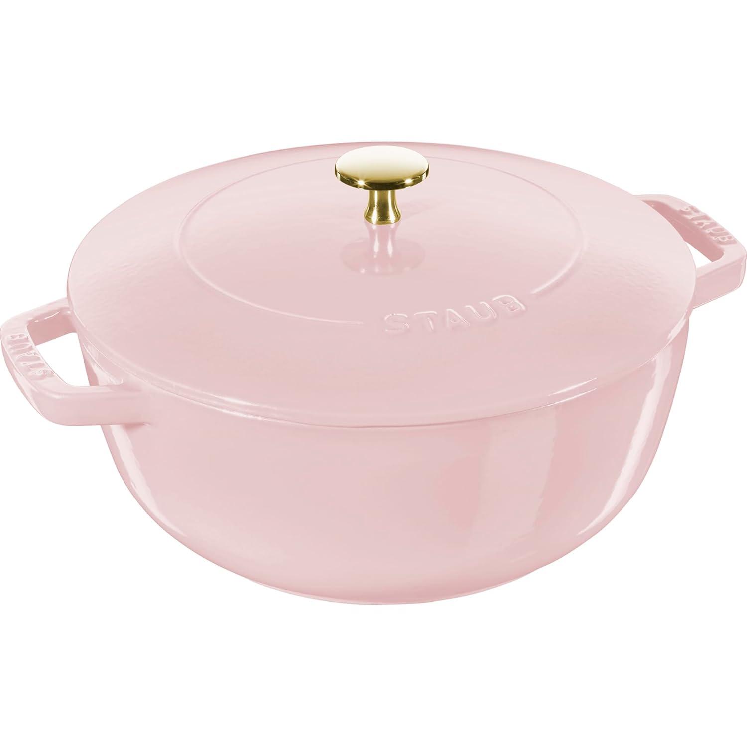 Staub ® Peony Pink Cast Iron 5-Qt. Essential French Oven