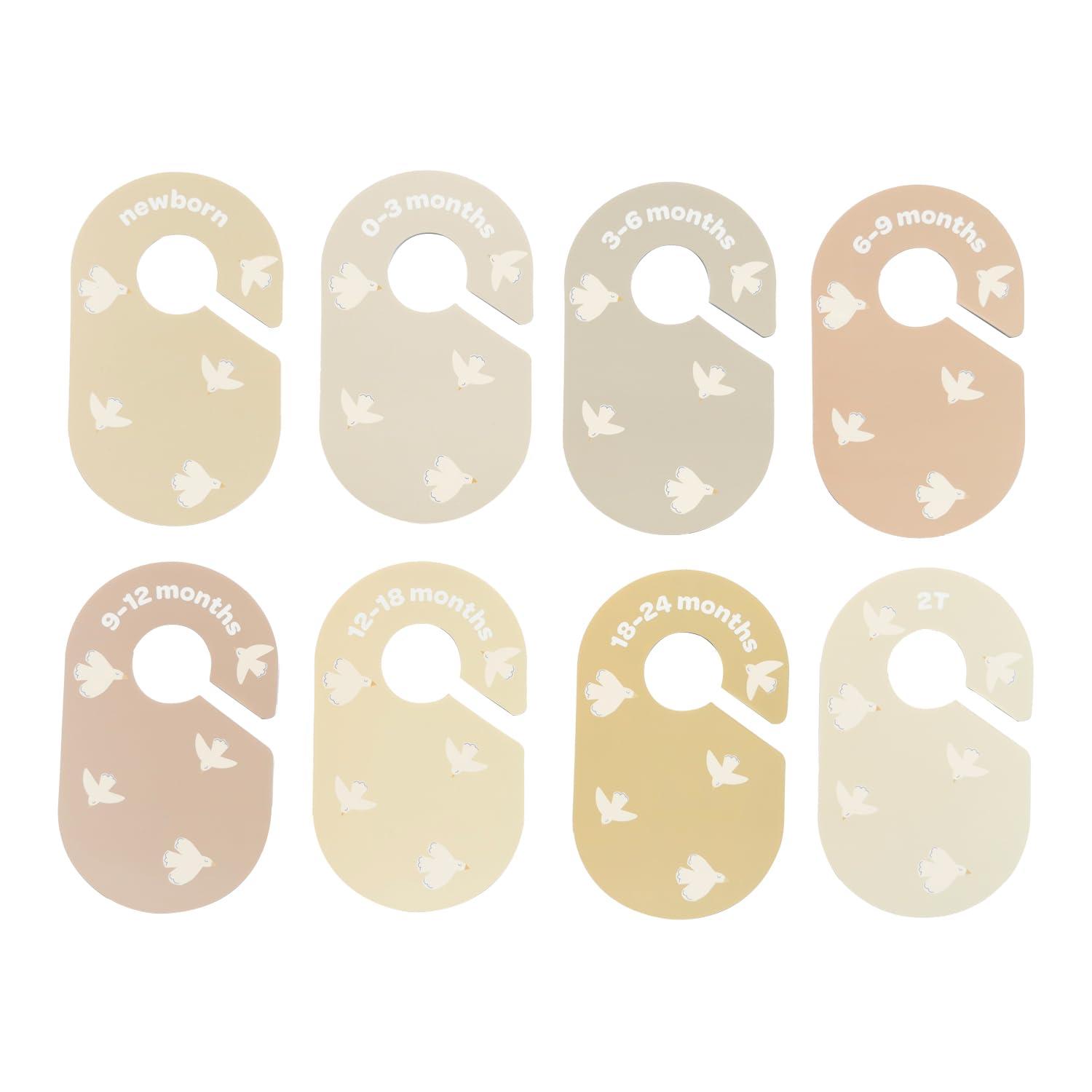 3 Sprouts Baby Closet Dividers (Newborn to 24 Months) – Set of 8 - Bird