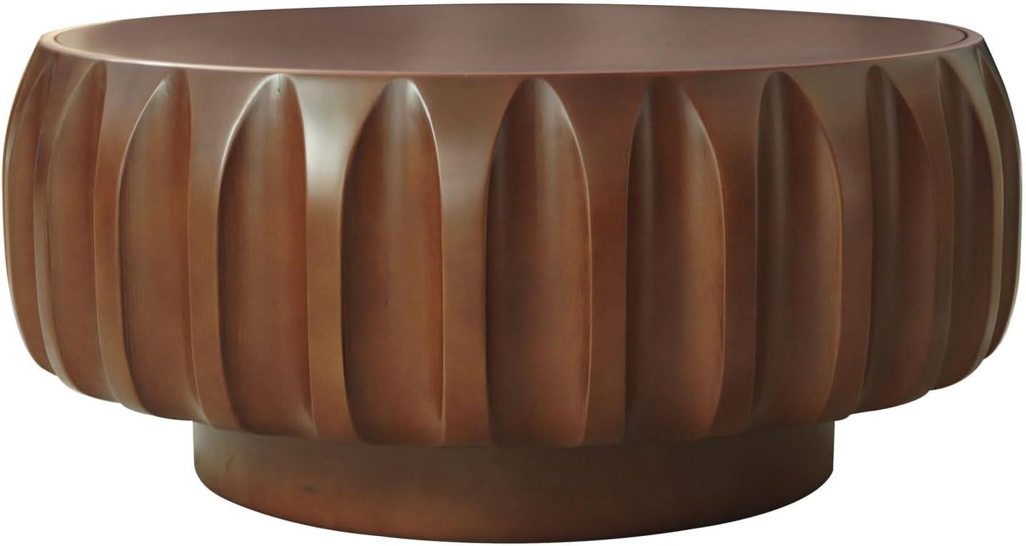 Williamspace Modern Glam Round End Nesting Coffee Table Set for Living Room (Set of 2) No Assembled Blue