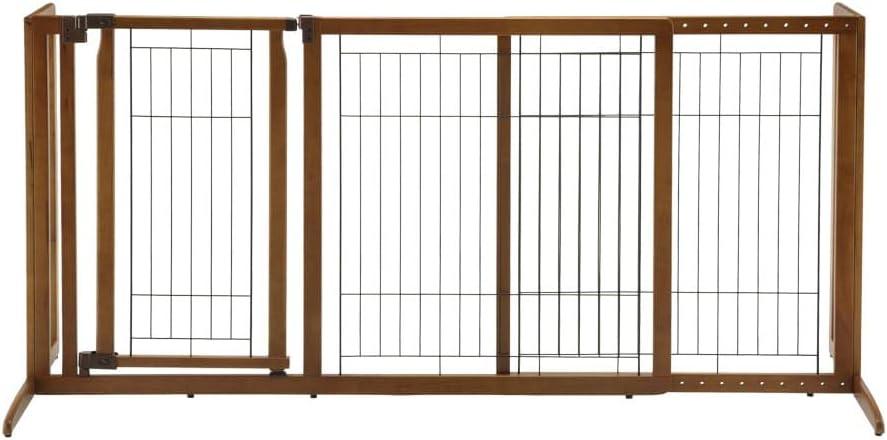 Richell Wood Free Standing Pet Gate