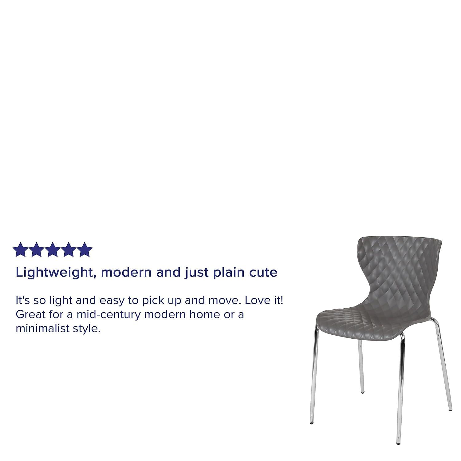 Flash Furniture Lowell Contemporary Plastic Stack Chair