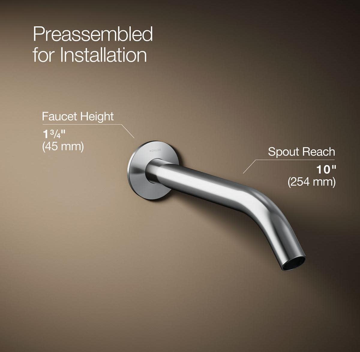 Components Wall-Mount Bathroom Sink Faucet Trim
