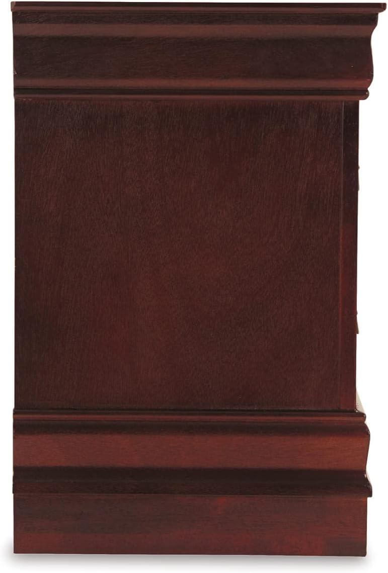 Alisdair Dark Brown Transitional 2-Drawer Nightstand