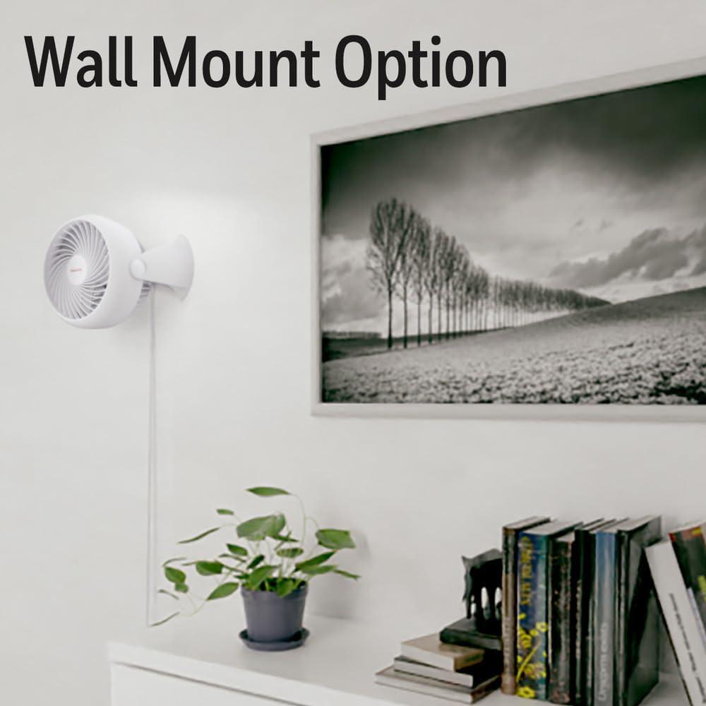 Honeywell TurboForce Table Air Circulator Fan White HT904: Portable Desk Fan, Quiet Operation, Adjustable Tilt, 3 Speeds