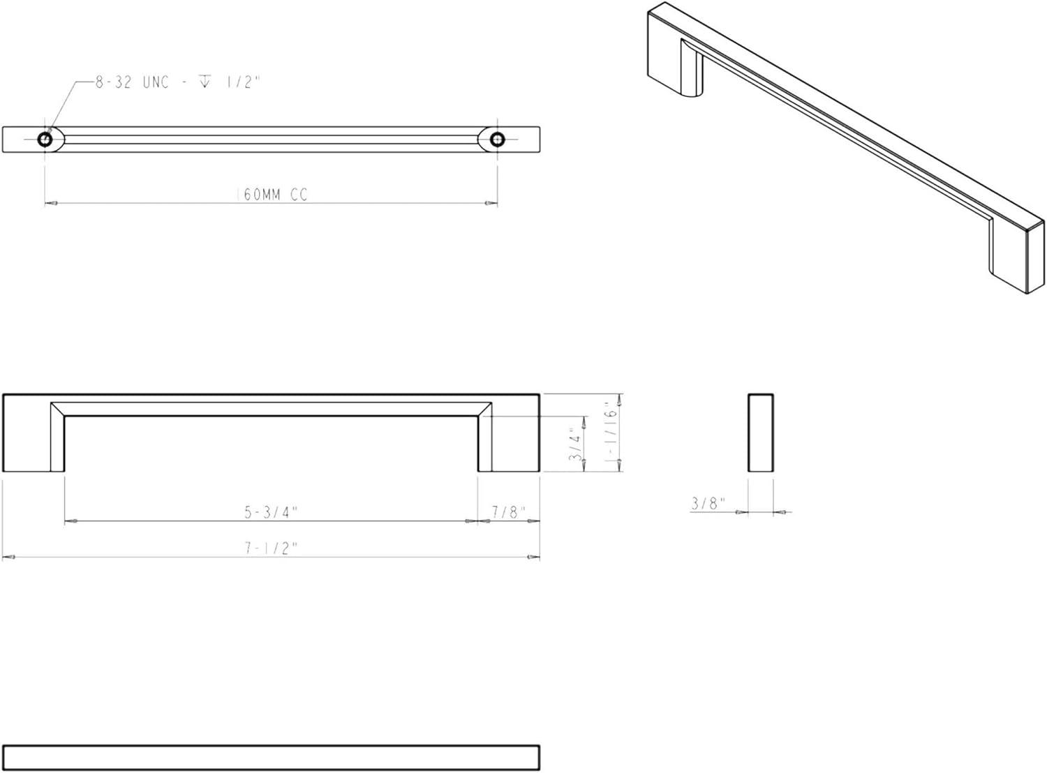 Sutton 6 5/16" Center to Center Bar Pull