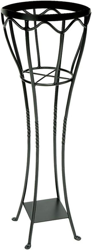 Achla VPS-04 Verandah Plant Stand Patio Accent - Graphite Powdercoat