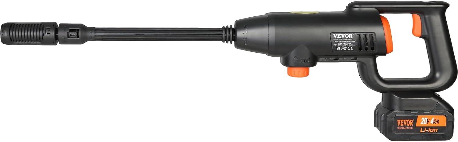 VEVOR VEVOR Cordless Pressure Washer, 580-PSI 1.1 GPM Portable Power Cleaner