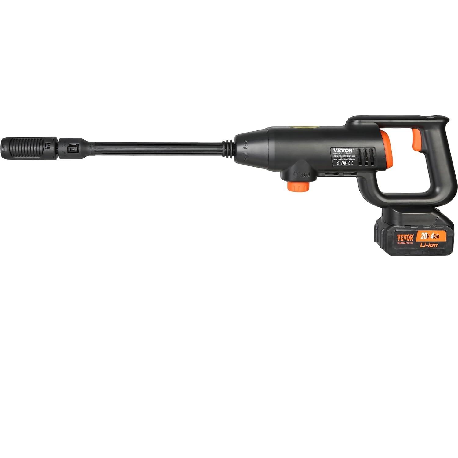 VEVOR VEVOR Cordless Pressure Washer, 580-PSI 1.1 GPM Portable Power Cleaner