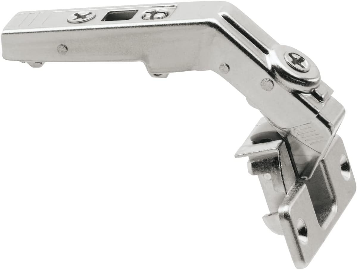 Nickel 60° Bi-Fold Self-Closing Cabinet Hinge