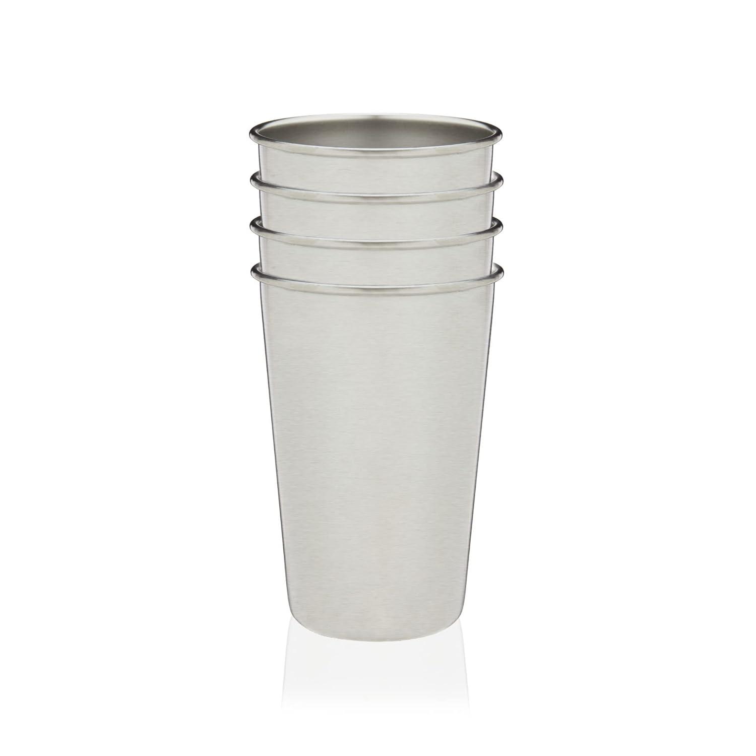 True Stainless Steel Pint Glasses