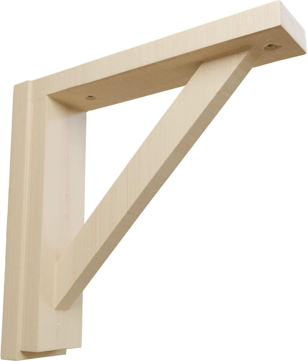 Ekena Millwork Traditional H 2.5'' W D Wood Bracket / Corbel