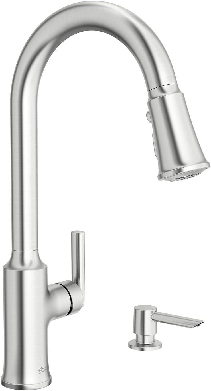 American Standard Raviv Pull Down Kitchen Faucet with Soap Dispenser