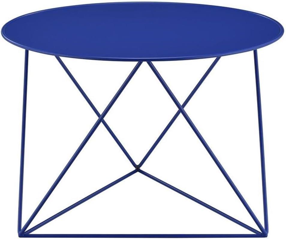 Epidia Accent Table Yellow - Acme Furniture: Modern Geometric Metal Base, 17" High