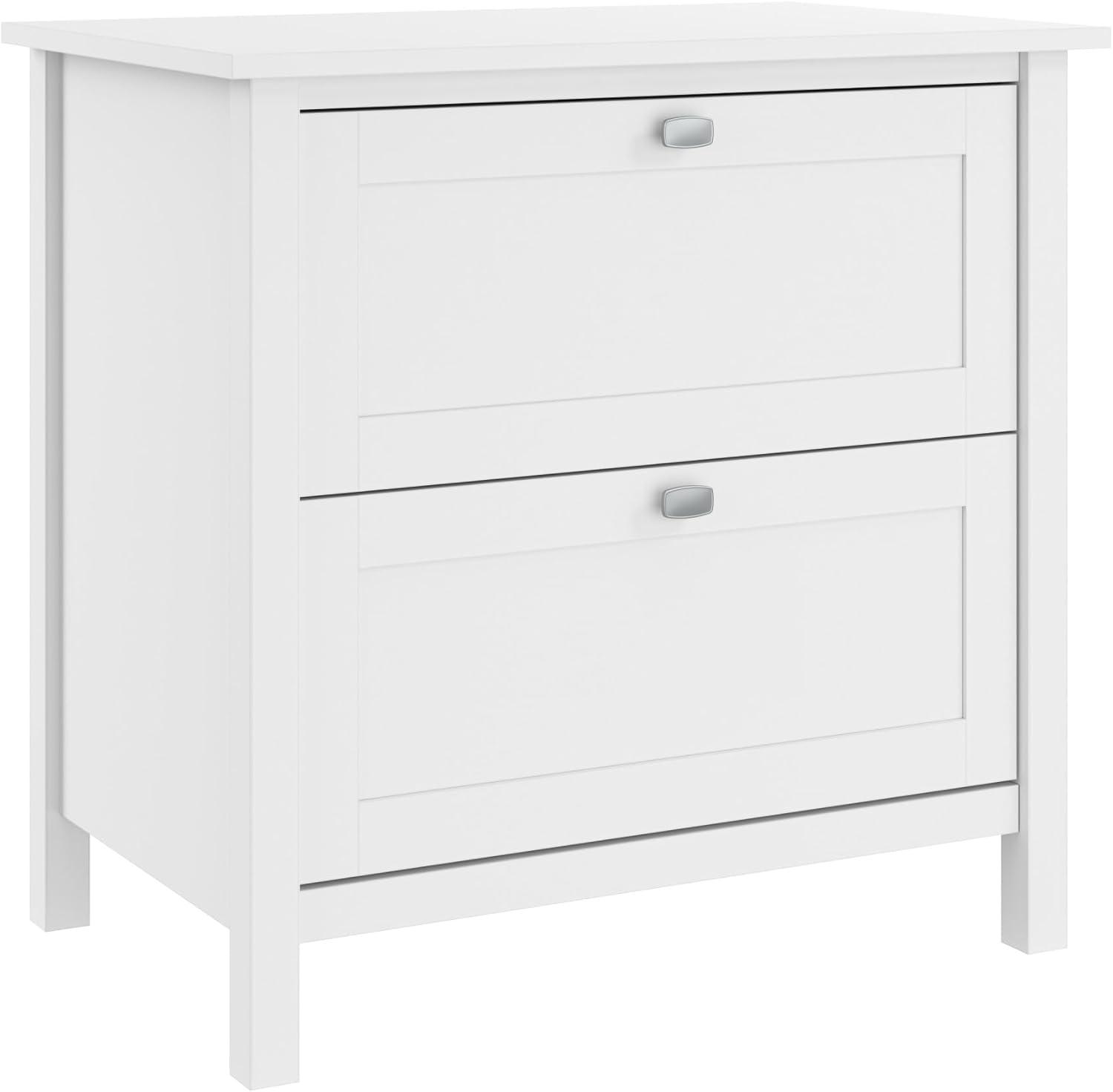 Bush Furniture Broadview 2 Drawer File Cabinet in Pure White