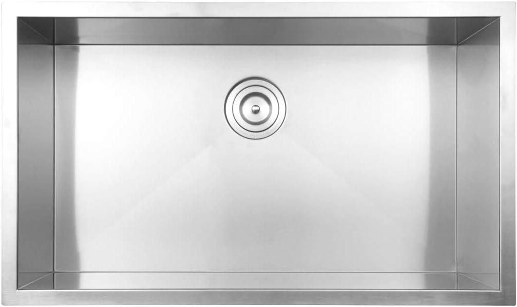 Nesta 32'' L Undermount Single Bowl Stainless Steel Kitchen Sink