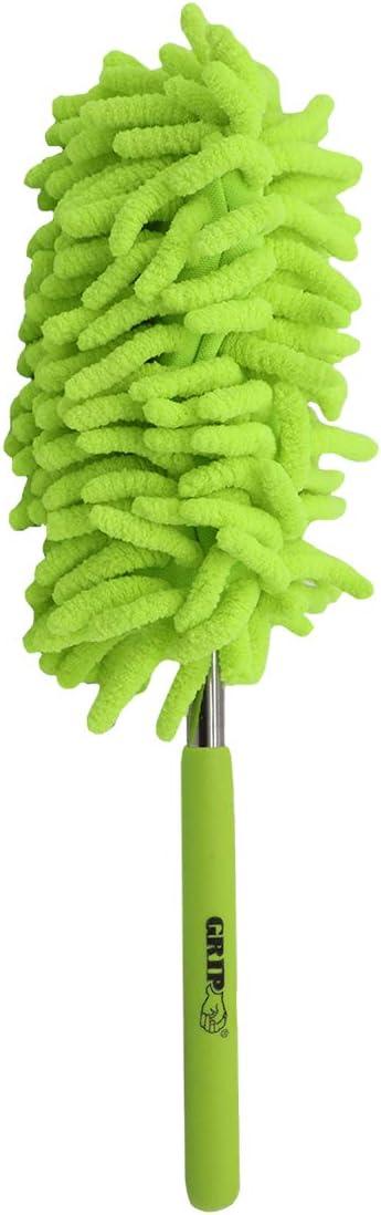 Telescopic Green Microfiber Dust Wand with Handle