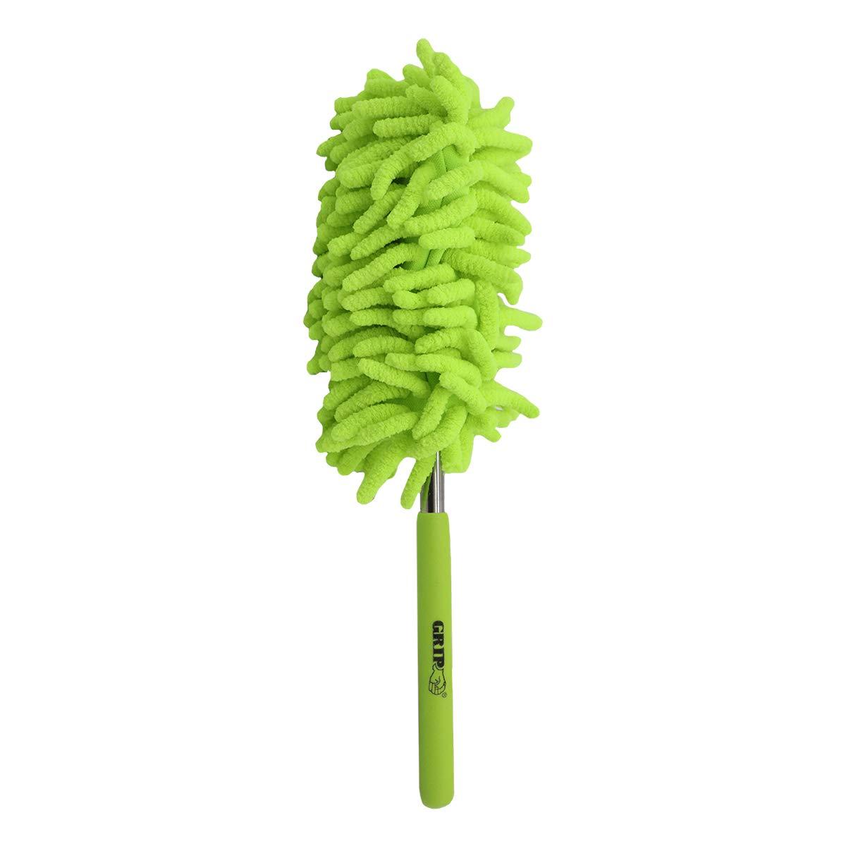 Telescopic Green Microfiber Dust Wand with Handle