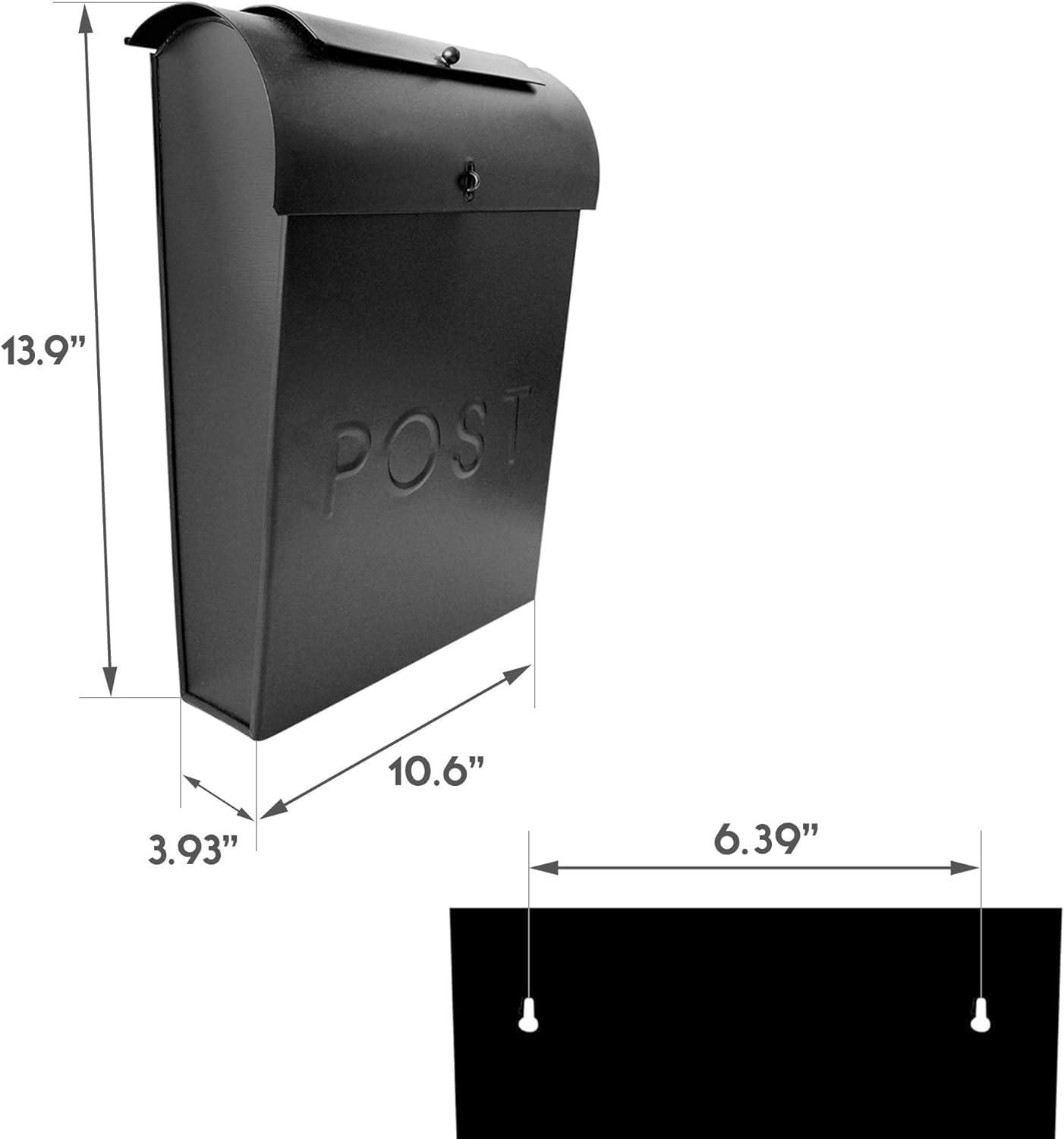 Emily Post Industrial Style Wall Mounted Mailbox