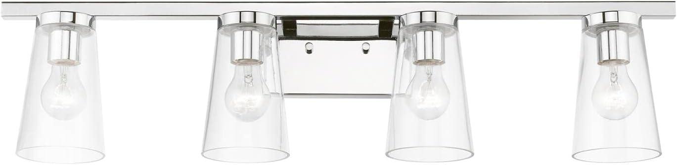 Livex Lighting Cityview 4 - Light Vanity in  Polished Chrome