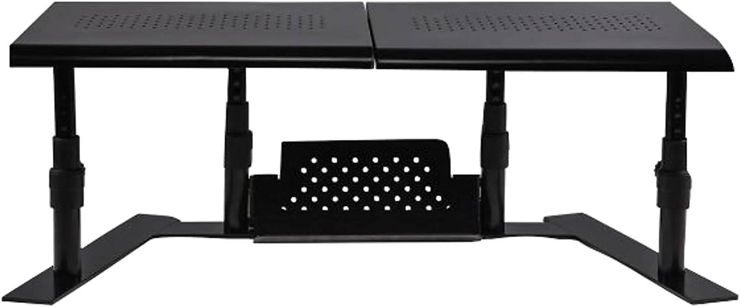 Allsop® Metal Art ErgoTwin Dual Monitor Stand in Black