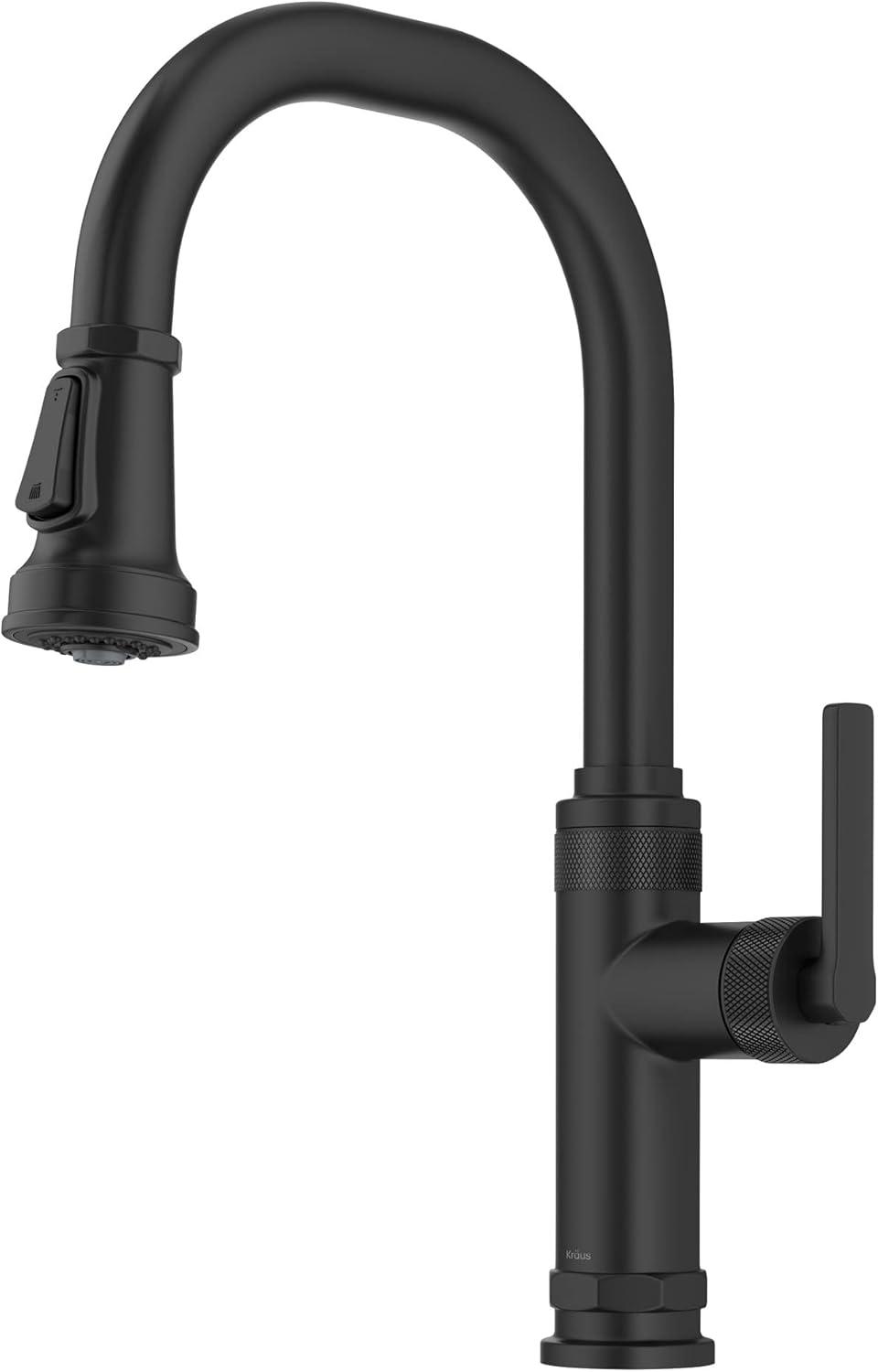 KRAUS Allyn Industrial Pull-Down Single Handle Kitchen Faucet