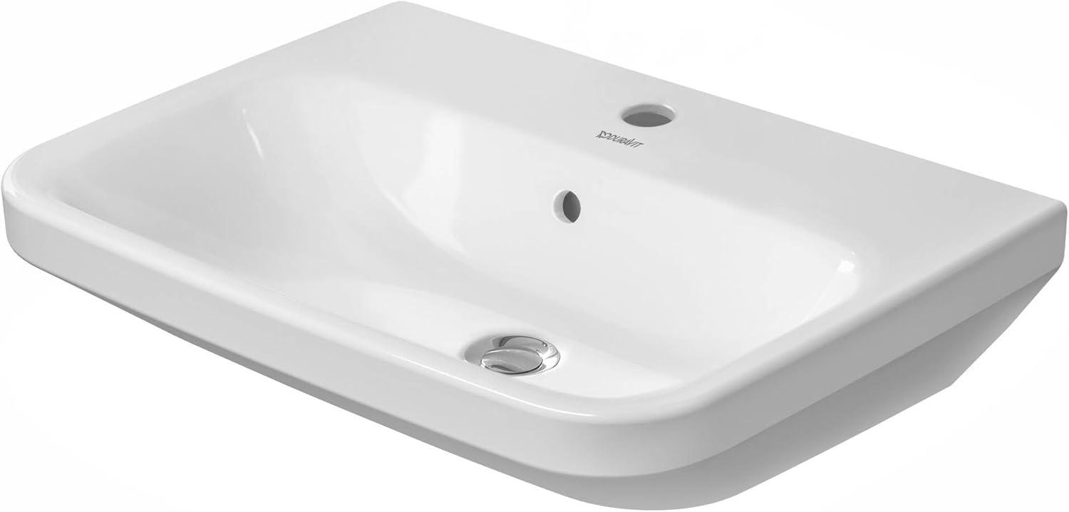 DuraStyle Ceramic 24" Dual Mount Bathroom Sink with Overflow