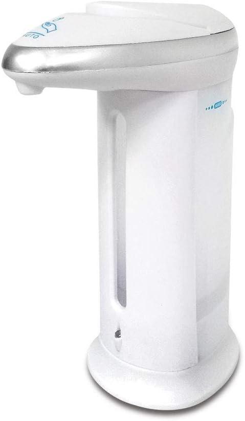 White Plastic Counter Top Touch Free Liquid Soap Dispenser