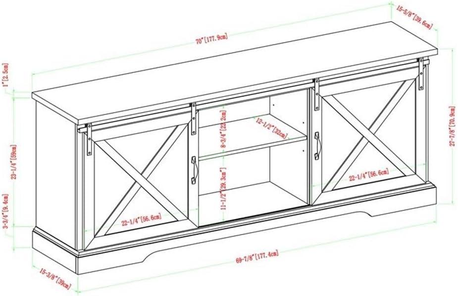 Carterton Sliding Door TV Stand for TVs