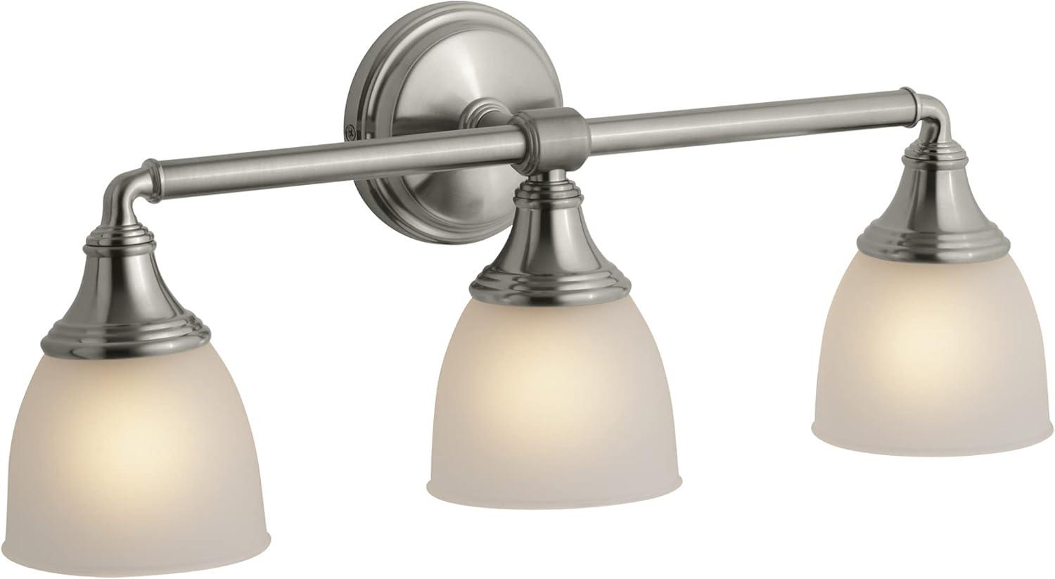 Devonshire Brushed Nickel 3-Light Bathroom Vanity Lantern