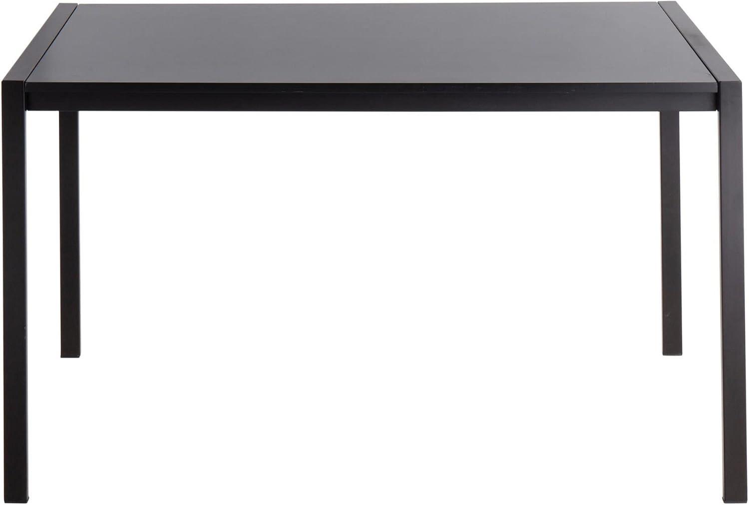 LumiSource Black Metal, Black Wood Fuji Dinette Table