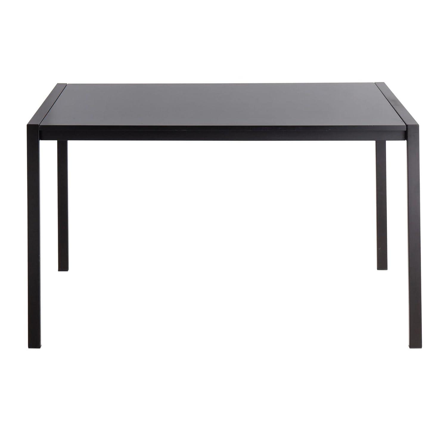 LumiSource Black Metal, Black Wood Fuji Dinette Table